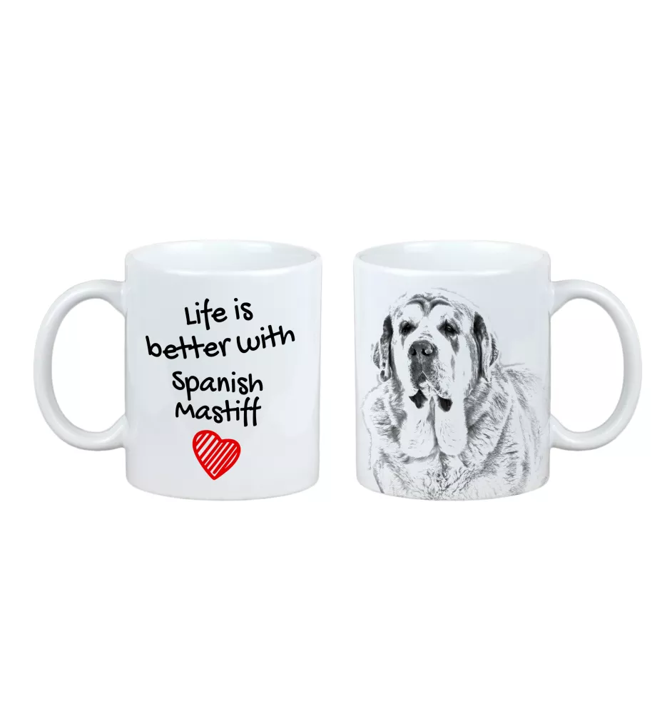 Mâtin espagnol, Mastin Leones - tasse avec chien, tasse avec photo, cadeau personnalisé de la marque Art-Dog