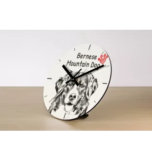 Spanischer Wasserhund, Andalusischer Türke, Türkenhund - Wanduhr mit Hund, Regal Uhr mit Druck, personalisierte Hausdekoration von Art-Dog.