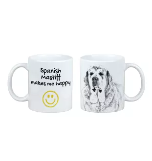 Spanish Mastiff, Mastín Español - cup with a dog, cheerful cup for a dog lover, personalized gift from the Art-Dog brand