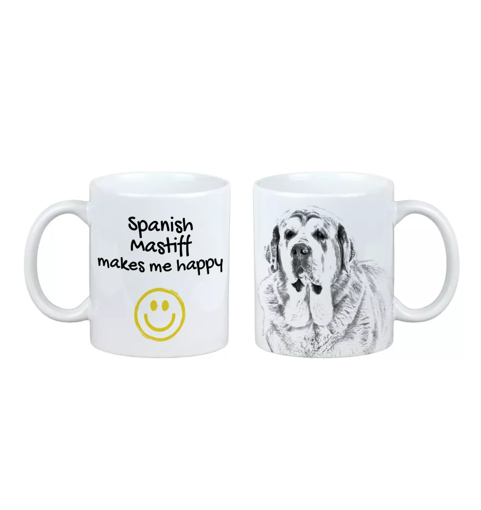 Spanish Mastiff, Mastín Español - cup with a dog, cheerful cup for a dog lover, personalized gift from the Art-Dog brand