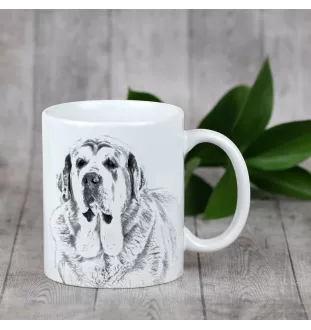 Spanish Mastiff, Mastín Español - cup with a dog, cheerful cup for a dog lover, personalized gift from the Art-Dog brand