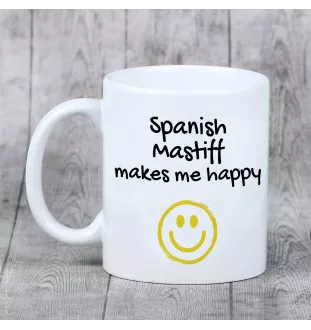 Spanischer Mastiff, Mastín aus León - Tasse mit Hund, fröhliche Tasse für Hundeliebhaber, personalisiertes Geschenk der Marke Art-Dog