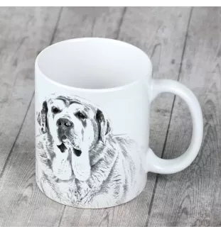 Spanischer Mastiff, Mastín aus León - Tasse mit Hund, fröhliche Tasse für Hundeliebhaber, personalisiertes Geschenk der Marke Art-Dog
