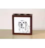 Spanischer Mastiff, Mastín aus León - Stifthalter mit Hund, Schreibtischorganizer mit Aufdruck, personalisierte Schreibtischdekoration der Marke Art-Dog