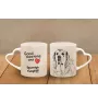Spanischer Mastiff, Mastín aus León - Tasse mit Hund, entzückende Tasse mit herzförmigem Henkel, universelles Geschenk der Marke Art-Dog
