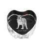 Spanischer Mastiff, Mastín aus León - Hundebild im Kristall, Kristallherz, einzigartiger Bilderrahmen der Marke Art-Dog