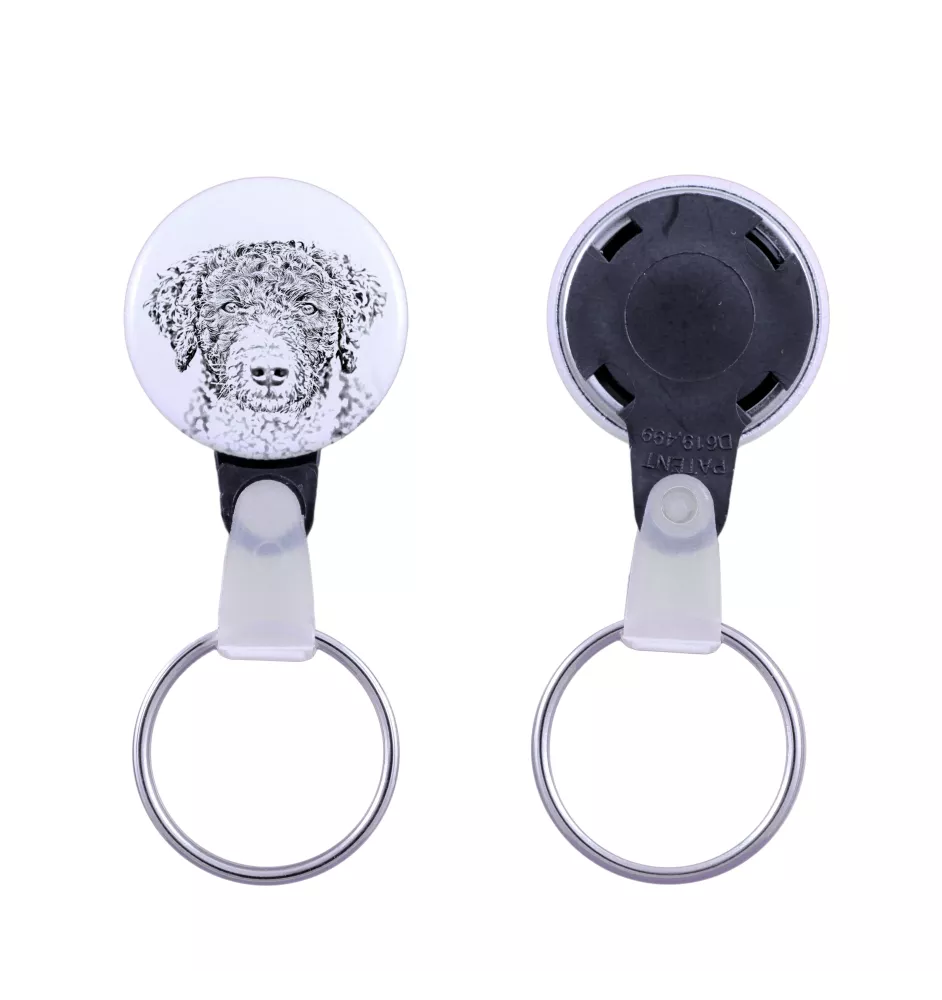 Chien d'eau espagnol, Chien turc - porte-clés avec l'image d'un chien, pendentif avec la propre graphique de la marque Art-Dog