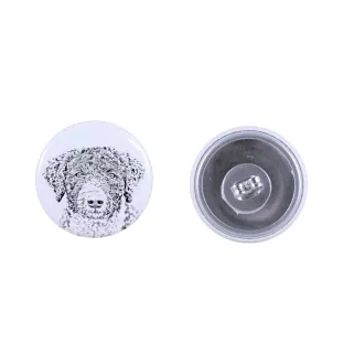 Spanish Water Dog - unique dog earrings, your pet on a keychain, Art-Dog's own brand