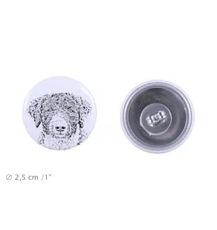 Spanish Water Dog - unique dog earrings, your pet on a keychain, Art-Dog's own brand