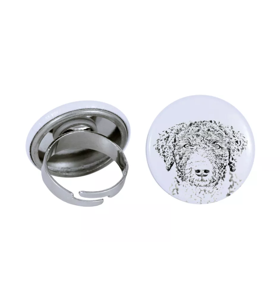 Spanischer Wasserhund, Andalusischer Türke, Türkenhund - Damen Schmuck mit dem Bild eines Hundes, handgefertigtes Produkt, Möglichkeit, Ihr eigenes Foto hinzuzufügen, Marke Art-Dog