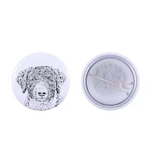 Chien d'eau espagnol, Chien turc - badge avec votre chien, ajoutez votre propre photo, marque Art-Dog