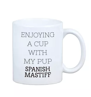 Spanish Mastiff, Mastín Español - cup with a geometric dog image and the inscription Art-Dog