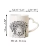 Spanischer Wasserhund, Andalusischer Türke, Türkenhund - Tasse mit Hund, entzückende Tasse mit herzförmigem Henkel, universelles Geschenk der Marke Art-Dog