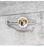 Spanish Mastiff, Mastín Español - geometric tie clip with a picture and inscription from Art-Dog
