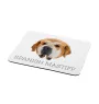 Spanish Mastiff, Mastín Español - geometric mouse pad with a picture and text by Art-Dog