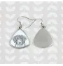 Chien d'eau espagnol, Chien turc - boucles d'oreilles avec chien, boucles d'oreilles pendantes avec photo, bijoux personnalisés avec impression de la marque Art-Dog