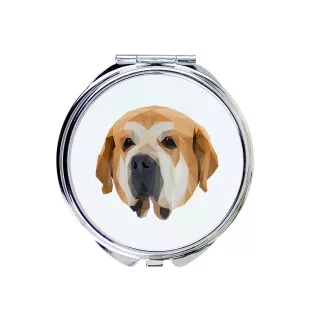 Spanish Mastiff, Mastín Español - mirror with a geometric design and the brand name Art-Dog