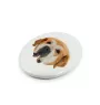 Spanish Mastiff, Mastín Español - a plate with a geometric design and the brand name Art-Dog