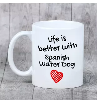 Spanischer Wasserhund, Andalusischer Türke, Türkenhund - Tasse mit Hund, Tasse mit Bild, personalisiertes Geschenk der Marke Art-Dog