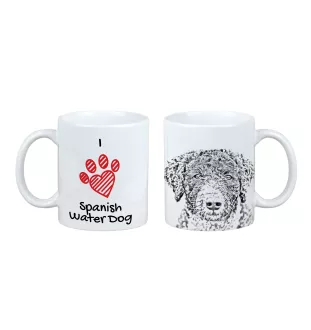 Spanischer Wasserhund, Andalusischer Türke, Türkenhund - Tasse mit Hund, entzückende Tasse mit Grafik, Geschenk mit Ihrem Foto von der Marke Art-Dog