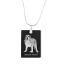 Mâtin espagnol, Mastin Leones - Pendentif en cristal avec chien, collier en argent avec photo, pendentif personnalisé par la marque Art-Dog