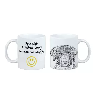 Hiszpański pies dowodny kubek z psem Makes me happy Art-Dog