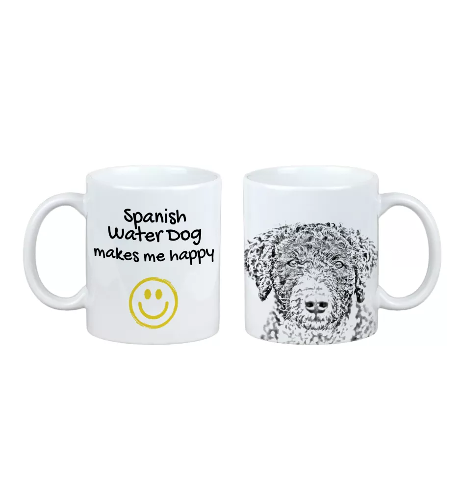 Hiszpański pies dowodny kubek z psem Makes me happy Art-Dog
