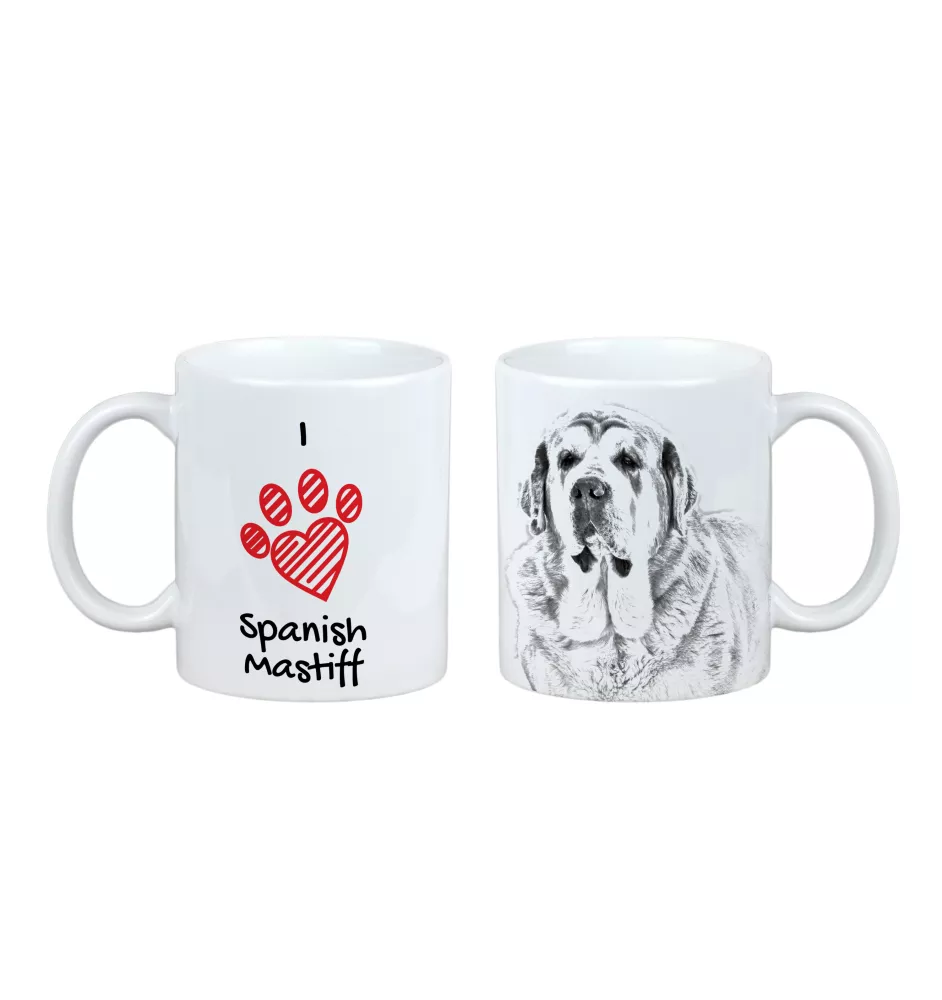 Spanish Mastiff, Mastín Español - cup with a dog, cute cup with graphics, a gift with your photo from the Art-Dog brand