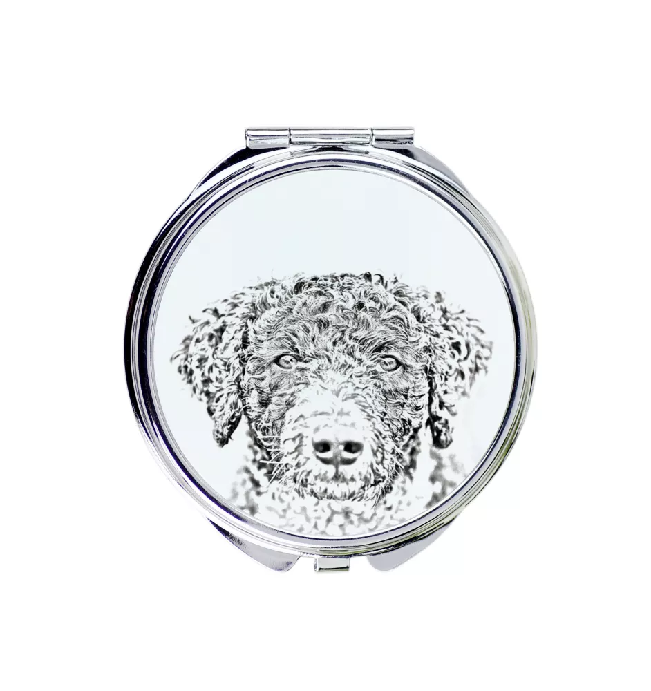 Chien d'eau espagnol, Chien turc - miroir de poche avec chien, miroir personnalisé pour sac à main, miroir compact avec impression de la marque Art-Dog