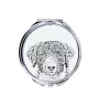 Chien d'eau espagnol, Chien turc - miroir de poche avec chien, miroir personnalisé pour sac à main, miroir compact avec impression de la marque Art-Dog