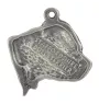 Staffordshire Bull Terrier, Staffy II - Silver-plated key ring with dog, handbag decoration, backpack pendant by Art-Dog brand