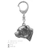 Staffordshire Bull Terrier, Staffordshire Bullterrier III - Versilberter Schlüsselanhänger mit Hund, Handtaschen-Dekoration, Rucksack-Anhänger der Marke Art-Dog