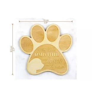 Sussex Spaniel - Tasse Untersetzer, graviert Untersetzer mit Hund, Geschenk für Hundeliebhaber von Art-Dog Marke