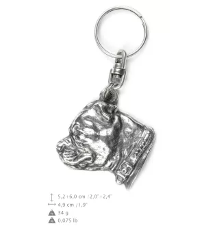 Staffordshire Bull Terrier, Staffie II - Pendentif chien argenté, décoration de sac à main, pendentif sac à dos par la marque Art-Dog