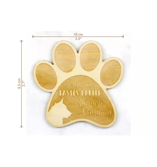 Swedish Vallhund, Swedish Cattle Dog, Swedish Shepherd - Mug coaster, engraved coaster with dog, gift for dog lover by Art-Dog brand