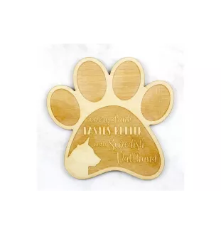 Swedish Vallhund, Swedish Cattle Dog, Swedish Shepherd - Mug coaster, engraved coaster with dog, gift for dog lover by Art-Dog brand