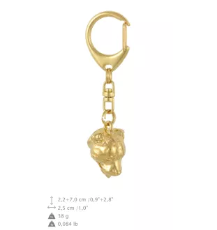 Staffordshire Bull Terrier brelok pozłacany Art-Dog