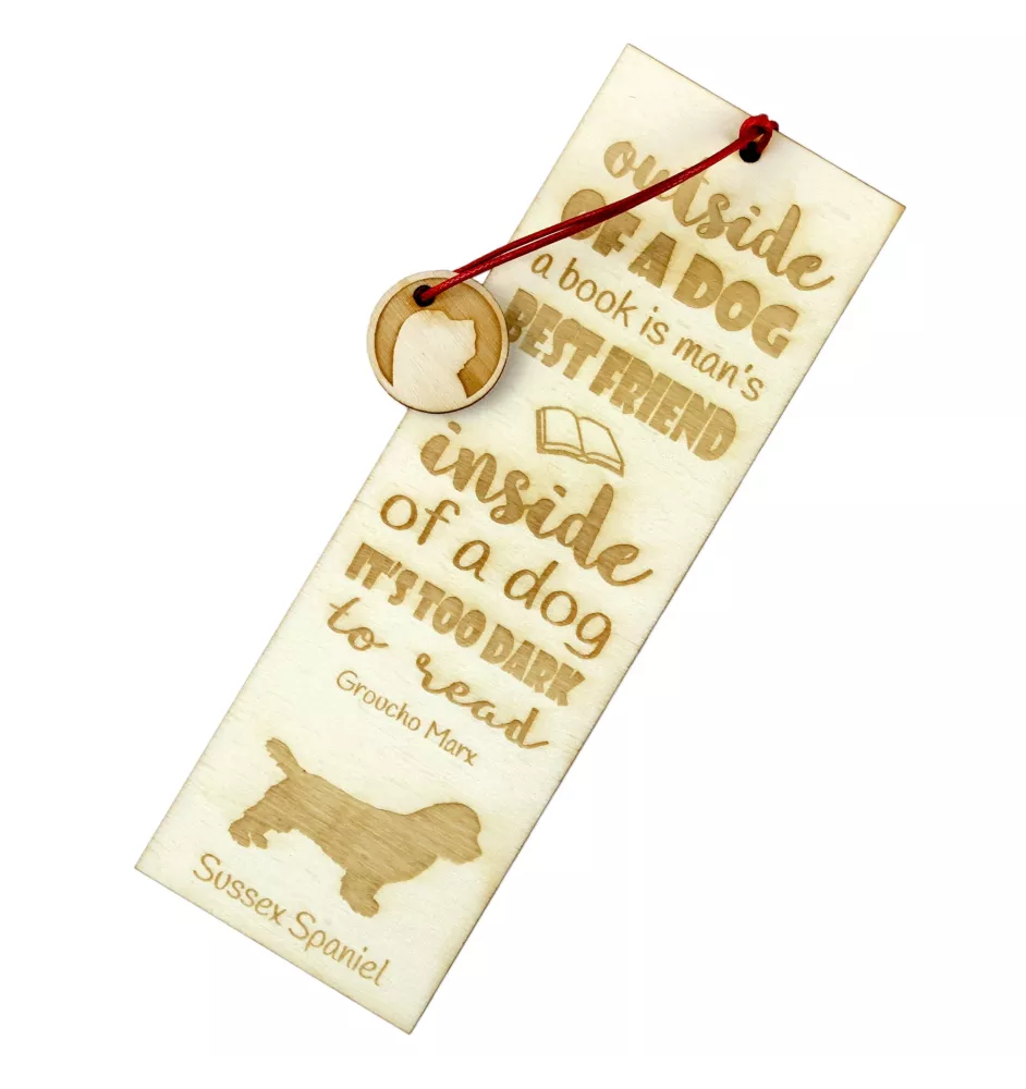 Sussex Spaniel - marque-page pour livre avec chien, marque-page personnalisé, cadeau pour les amateurs de livres de la marque Art-Dog