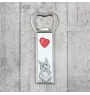 Swedish Vallhund, Swedish Cattle Dog, Swedish Shepherd - bottle opener with a dog, personalized fridge opener, unique gift for a man by Art-Dog brand