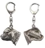 Staffordshire Bull Terrier, Staffy II - Silver-plated key ring with a dog in a gift box, handbag decoration, backpack pendant by Art-Dog brand