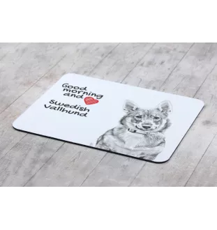 Swedish Vallhund, Swedish Cattle Dog, Swedish Shepherd - mouse pad with print, personalized dog-themed mouse pad, unique gadget for an office worker by Art-Dog brand