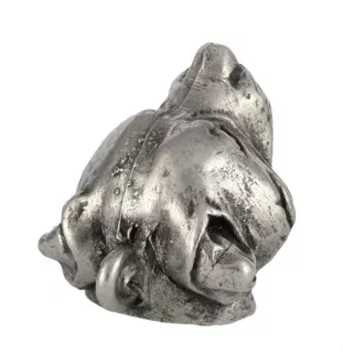 Staffordshire Bull Terrier, Staffie - Porte-clés argenté avec un chien dans une boîte cadeau, décoration de sac à main, pendentif de sac à dos par la marque Art-Dog