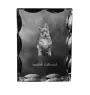 Swedish Vallhund, Swedish Cattle Dog, Swedish Shepherd - crystal with a picture of a dog, glass statuette with a picture, unique frame with a picture from Art-Dog brand