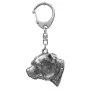 Staffordshire Bull Terrier, Staffie III - Porte-clés argenté avec un chien dans une boîte cadeau, décoration de sac à main, pendentif de sac à dos par la marque Art-Dog