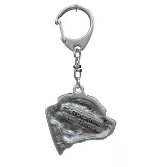 Staffordshire Bull Terrier, Staffy III - Silver-plated key ring with a dog in a gift box, handbag decoration, backpack pendant by Art-Dog brand