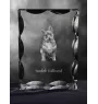Swedish Vallhund, Swedish Cattle Dog, Swedish Shepherd - crystal with a picture of a dog, glass statuette with a picture, unique frame with a picture from Art-Dog brand