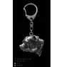 Staffordshire Bull Terrier, Staffy III - Silver-plated key ring with a dog in a gift box, handbag decoration, backpack pendant by Art-Dog brand