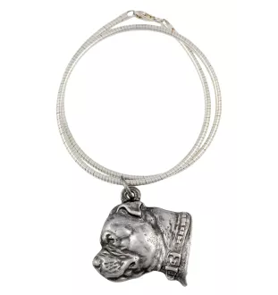 Staffordshire Bull Terrier, Staffy II - Dog necklace, unique jewellery for the dog fan, unique adder pendant by Art-Dog brand