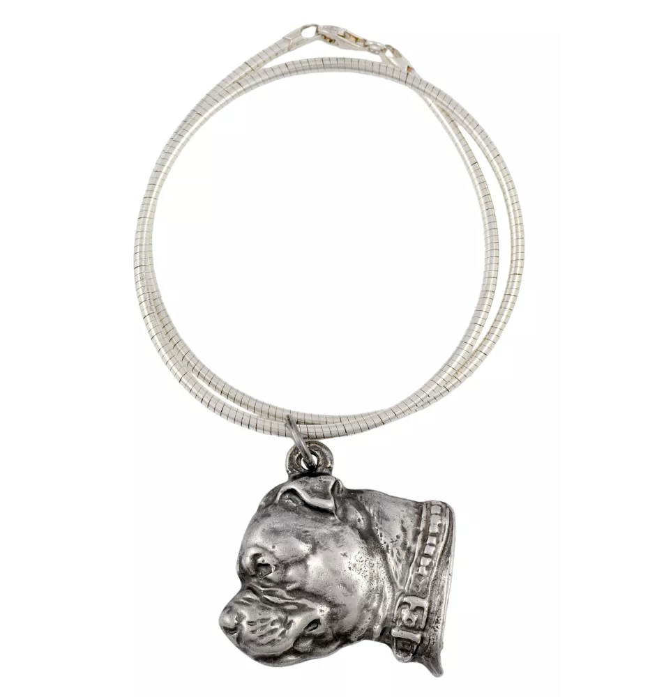 Staffordshire Bull Terrier, Staffie II - Collier pour chien, bijoux uniques pour les fans de chiens, pendentif vipère unique de la marque Art-Dog