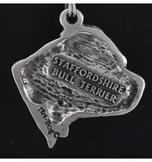 Staffordshire Bull Terrier, Staffy II - Dog necklace, unique jewellery for the dog fan, unique adder pendant by Art-Dog brand